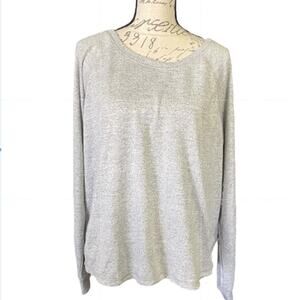 Live Love Lounge Heather Gray Lounge Shirt Size Small